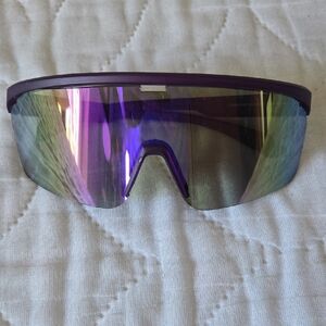 Easton Purple Mirrored Sports Visor Sunglasses